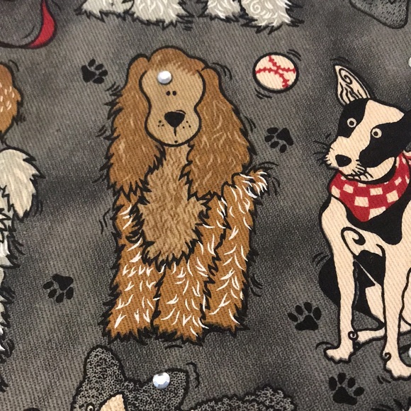 Cute Dog Print Handbag - Shades of Gray/Tan/White - For Ultimate Dog lover! $20 - Picture 3 of 13